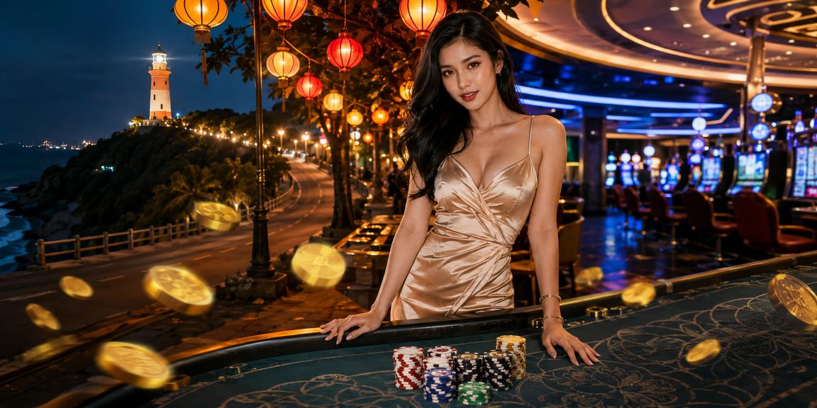 Khách du lịch tại Vũng Tàu nhận voucher casino trong khu chợ đêm